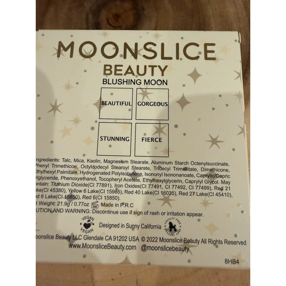 Moonslice Beauty BEAUTIFUL Pressed Blush .19 OZ/ 5.5g‎ Vegan. New In Box